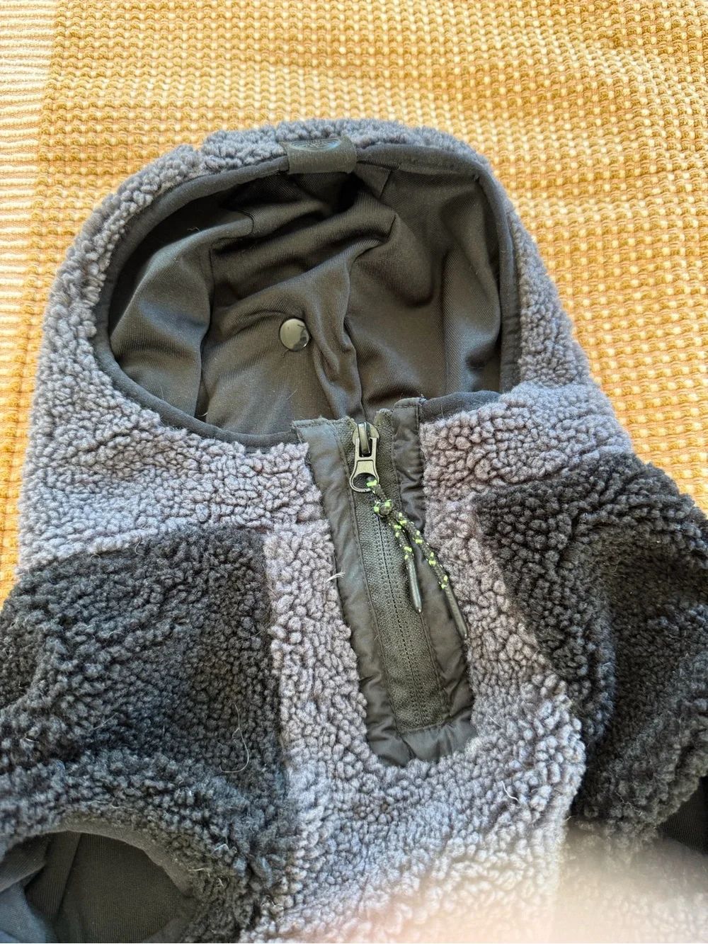 Canada Pooch Black & Gray Sherpa Hoodie for Dogs